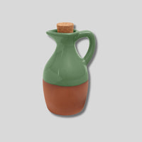 Sintra Glazed Terracotta Oil Drizzler | Rustic Artisan Kitchenware by Dexam
