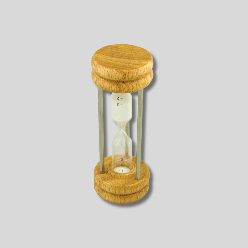 Wooden Sand Egg Timer – 3 Minutes | Classic Beechwood Hourglass