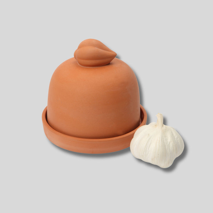 Terracotta Garlic Baker with Lid