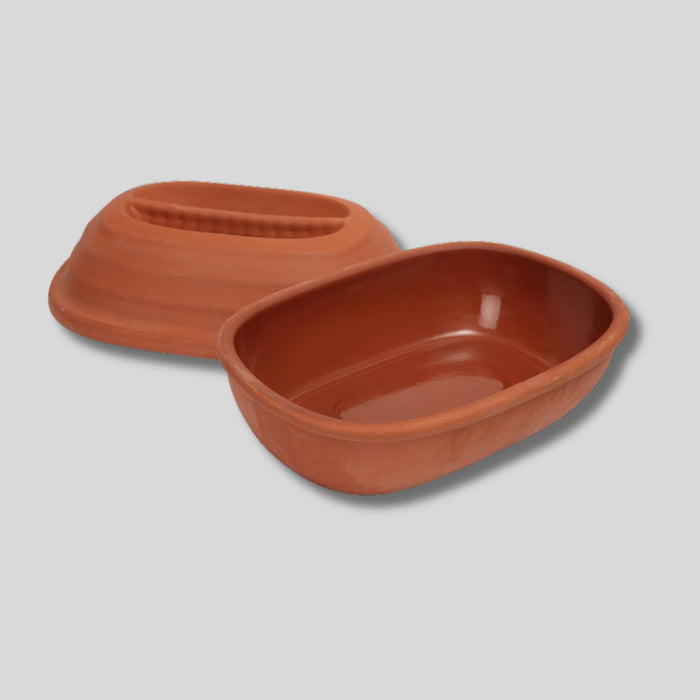 Terracotta Chicken Roaster with Lid