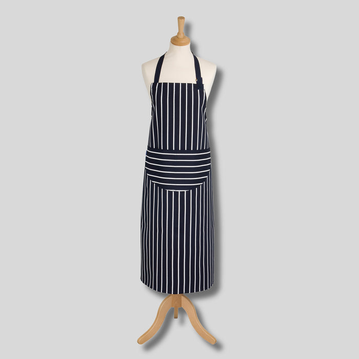Rushbrookes Butchers Stripe Long Adult Apron (Made in UK)