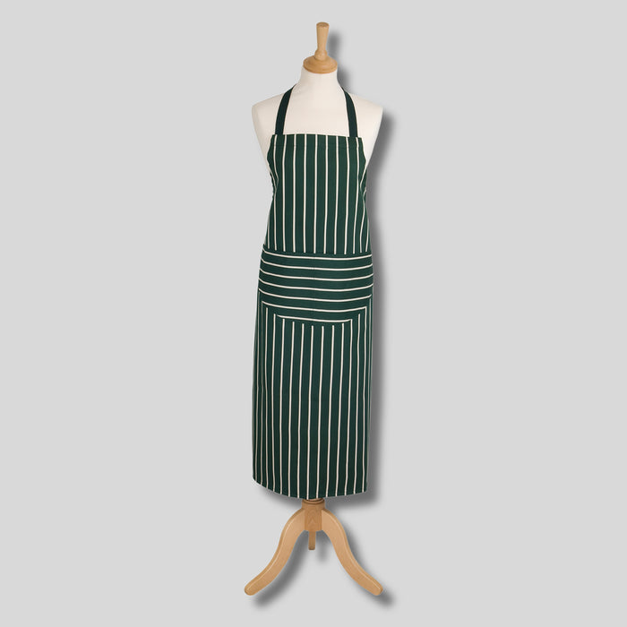 Rushbrookes Butchers Stripe Long Adult Apron (Made in UK)