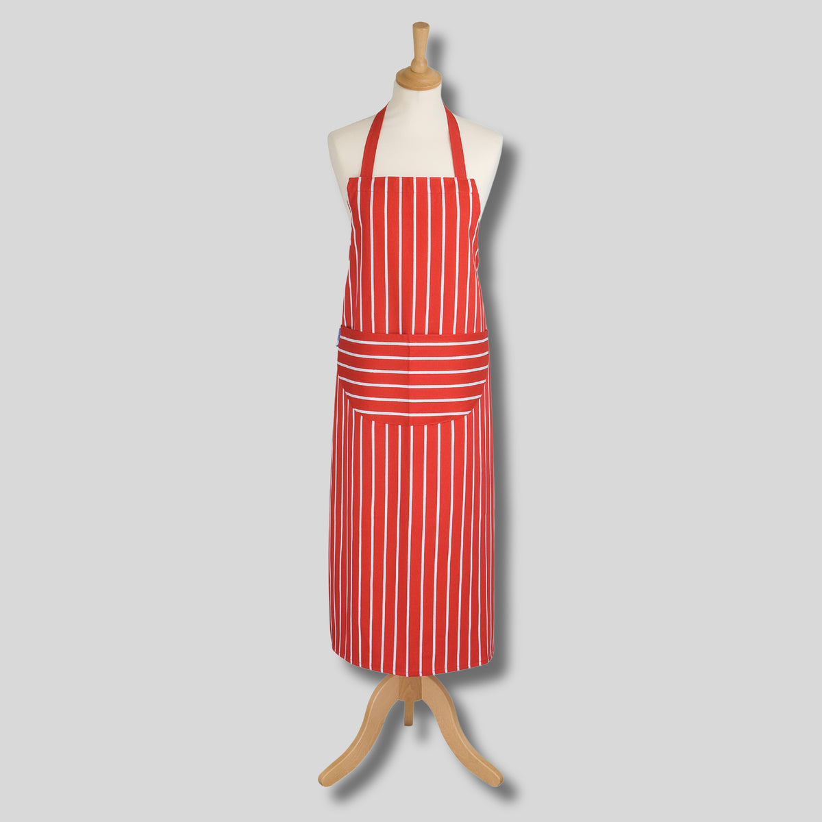 Rushbrookes Butchers Stripe Long Adult Apron (Made in UK)