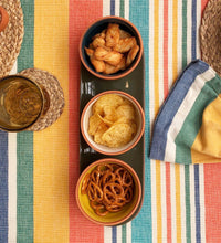 Sintra Glazed Terracotta Set of 3 Round Snack Bowls