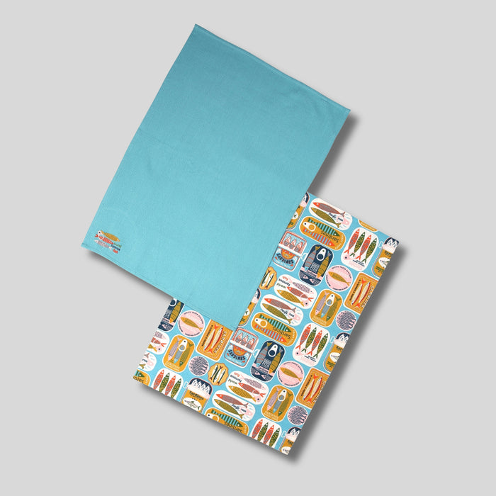 Sardines Set of 2 Tea Towels