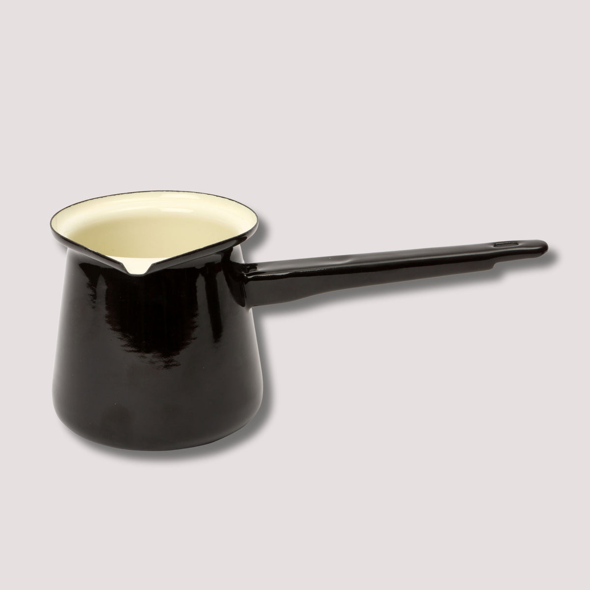 Vintage Home Enamel Turkish Coffee Pot - Black