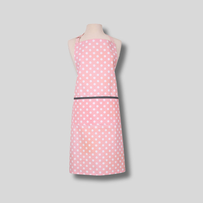 Polka Dot Adult Apron - Blush Pink