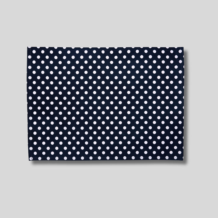 Polka Dot Tea Towel - Indigo