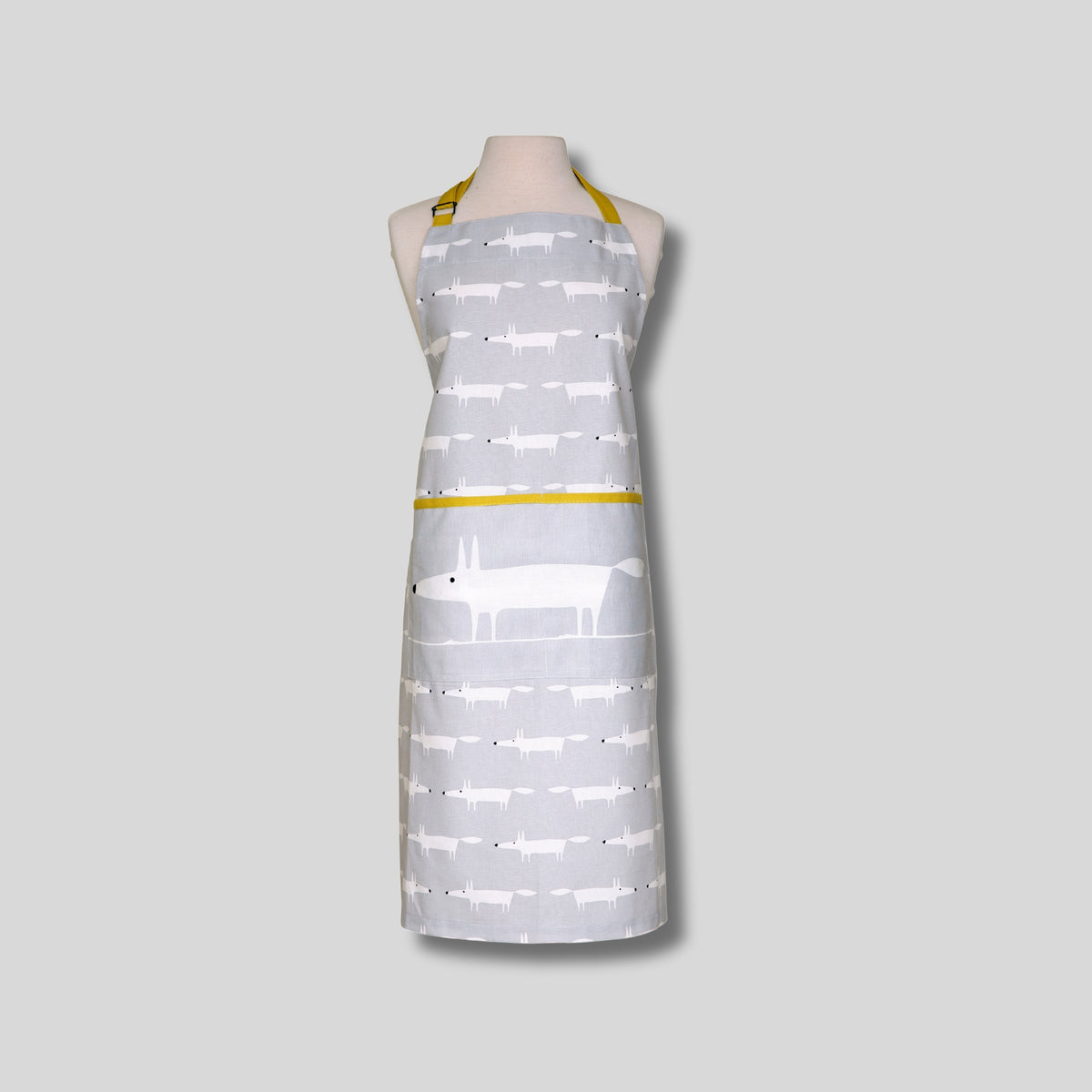 Scion Mr Fox Adult Apron - Grey